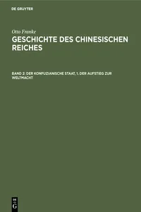 Der konfuzianische Staat, 1. Der Aufstieg zur Weltmacht_cover