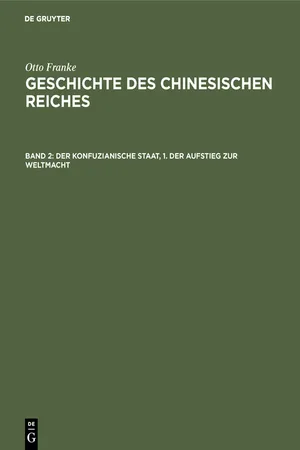 Der konfuzianische Staat, 1. Der Aufstieg zur Weltmacht