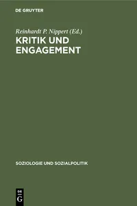 Kritik und Engagement_cover