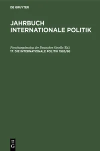 Die Internationale Politik 1985/86_cover