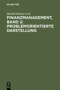 Finanzmanagement, Band 2: Problemorientierte Darstellung_cover