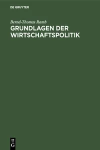 Grundlagen der Wirtschaftspolitik_cover