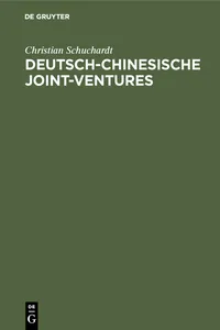 Deutsch-chinesische Joint-ventures_cover