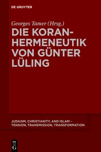 Die Koranhermeneutik von Günter Lüling_cover