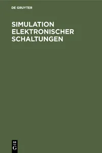 Simulation elektronischer Schaltungen_cover