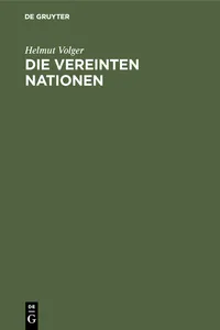 Die Vereinten Nationen_cover