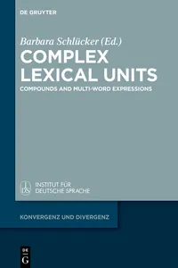 Complex Lexical Units_cover