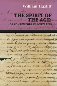 The Spirit of the Age: Or Contemporary Portraits_cover