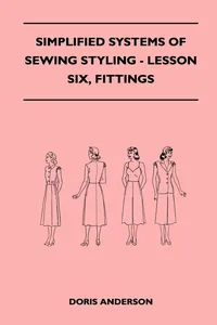 Simplified Systems of Sewing Styling - Lesson Six, Fittings_cover