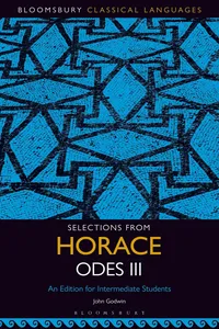 Selections from Horace Odes III_cover