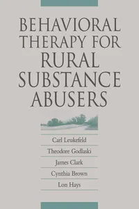 Behavioral Therapy for Rural Substance Abusers_cover