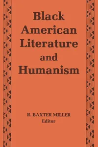 Black American Literature and Humanism_cover