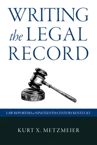 Writing the Legal Record_cover