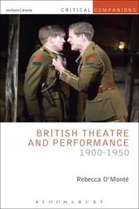 British Theatre and Performance 1900-1950_cover