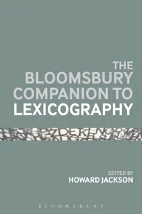 The Bloomsbury Companion To Lexicography_cover