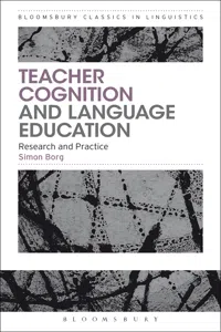 Teacher Cognition and Language Education_cover