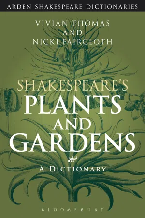 Shakespeare's Plants and Gardens: A Dictionary