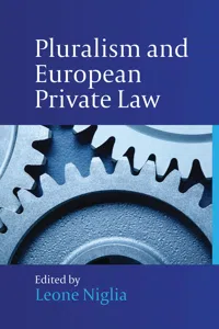 Pluralism and European Private Law_cover