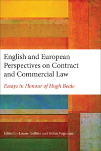 English and European Perspectives on Contract and Commercial Law_cover