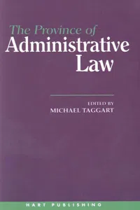 The Province of Administrative Law_cover