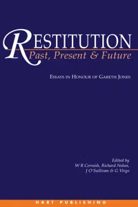 Restitution: Past, Present and Future_cover