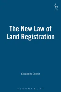 The New Law of Land Registration_cover