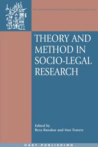 Theory and Method in Socio-Legal Research_cover