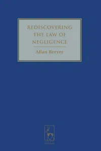 Rediscovering the Law of Negligence_cover