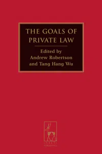 The Goals of Private Law_cover