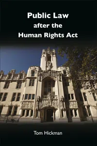 Public Law after the Human Rights Act_cover