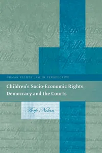 Children's Socio-Economic Rights, Democracy And The Courts_cover