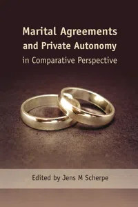 Marital Agreements and Private Autonomy in Comparative Perspective_cover