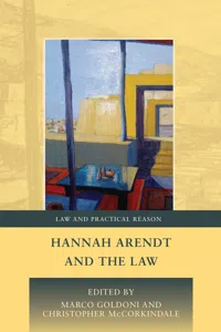 Hannah Arendt and the Law_cover