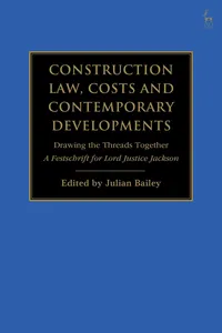 Construction Law, Costs and Contemporary Developments: Drawing the Threads Together_cover