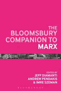 The Bloomsbury Companion to Marx_cover