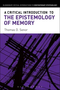 A Critical Introduction to the Epistemology of Memory_cover