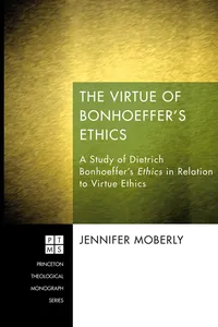 The Virtue of Bonhoeffer's Ethics_cover