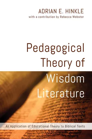 Pedagogical Theory of Wisdom Literature