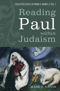 Reading Paul within Judaism_cover