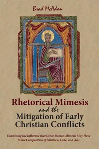 Rhetorical Mimesis and the Mitigation of Early Christian Conflicts_cover