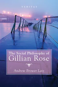 The Social Philosophy of Gillian Rose_cover