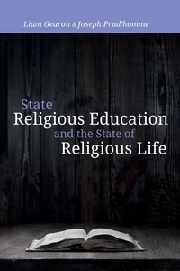 State Religious Education and the State of Religious Life_cover