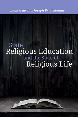 State Religious Education and the State of Religious Life