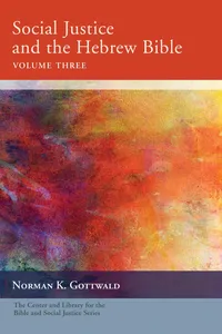 Social Justice and the Hebrew Bible, Volume Three_cover