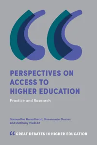 Perspectives on Access to Higher Education_cover