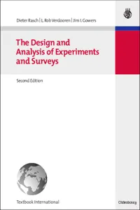 The Design and Analysis of Experiments and Surveys_cover