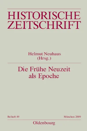 Die Frühe Neuzeit als Epoche