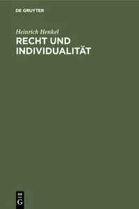 Recht und Individualität_cover