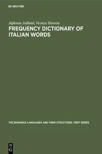 Frequency dictionary of Italian words_cover