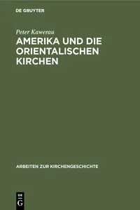 Amerika und die Orientalischen Kirchen_cover